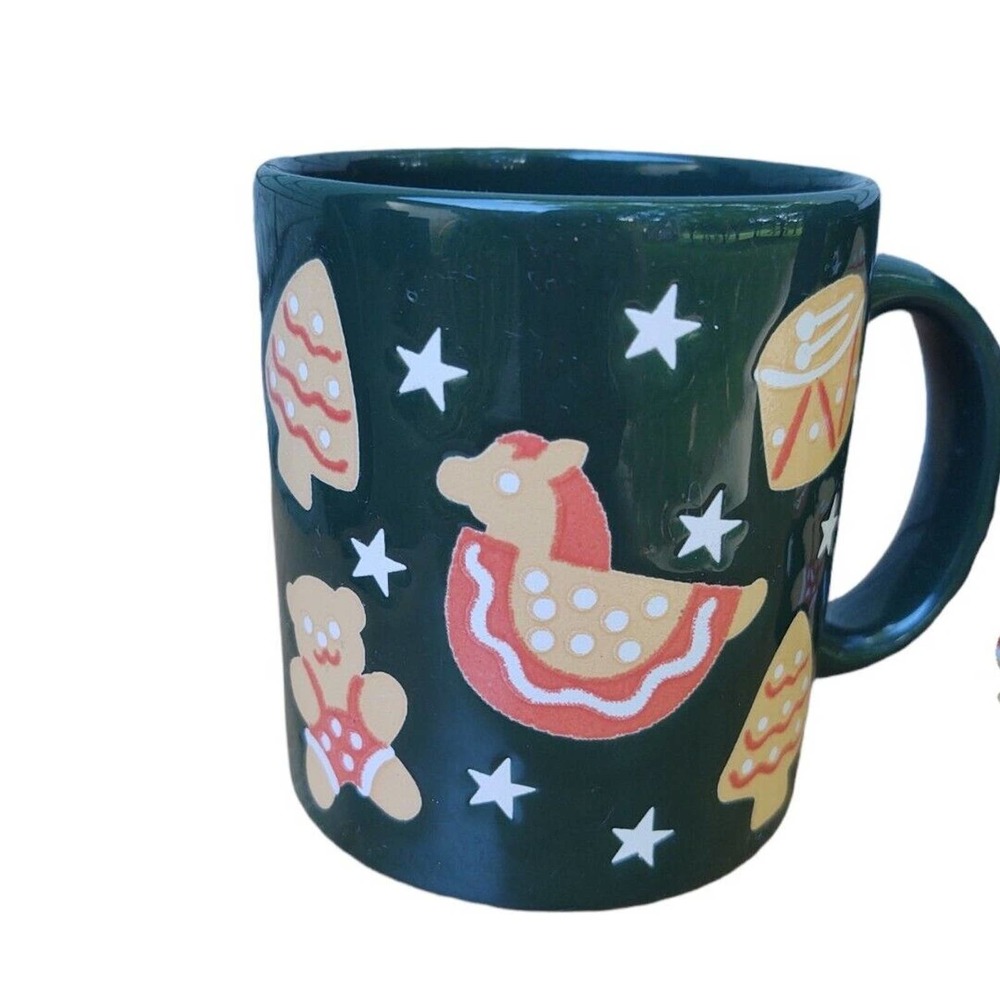 Waechtersbach Christmas Mugs Germany Scottish Terrier Gingerbread Snowmen - Picture 5 of 10